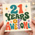 21st Birthday Card, 21 Years of Awesome Card
