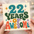 22nd Birthday Card, 22 Years Of Awesome Card