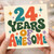 24th Birthday Card, 24 Years of Awesome