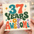 37th Birthday Card, 37 Years of Awesome Retro Style Card
