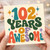 102nd Birthday Card, 102 Years Awesome Birthday Card