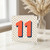 11th Birthday Card, Fun Polka Dot Number 11 Card