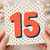 15th Birthday Card, Retro Polka Dot Design