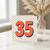 35th Birthday Card, Bold Retro Polka Dot Design
