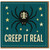 Creep It Real Halloween Card - Funny Spider Pun with Stars - Spooky Greeting Card for Friends and Family