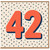 42nd Birthday Card