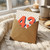43rd Birthday Card, Large Number 43 Polka Dot Design