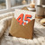 45th Birthday Card, Large Number 45 Design