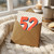 52nd Birthday Card, Large Bold Number 52 Polka Dot Design