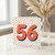 56th Birthday Card, Retro Polka Dot Number 56 Card