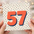 57th Birthday Card, Bold Number 57 Design