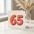 65th Birthday Card, Bold Number 65 Milestone Birthday Card