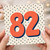 82nd Birthday Card, Large 82 Birthday Card with Polka Dot Design