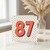 87th Birthday Card, Bold Number 87 Polka Dot Design