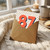 87th Birthday Card, Bold Number 87 Polka Dot Design