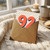 92nd Birthday Card, Bold Retro Polka Dot Number 92 Card