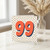 99th Birthday Card, Large Bold Number 99 Polka Dot Design