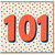 101st Birthday Card, Large Number 101 Celebration Card