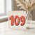 109th Birthday Card, Milestone Age Birthday Card with Polka Dot Design