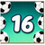16th Birthday Card, Football Soccer Design