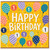 1st Birthday Card, Happy Birthday Balloons and Confetti Design