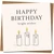 Happy Birthday Card - Bright Wishes Candle Design, Elegant Square Greeting, 145mm x 145mm, Includes Kraft Envelope