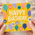 103rd Birthday Card, Happy Birthday Balloon Design Card