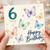 6th Birthday Card, Happy Birthday Butterfly Card