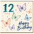 12th Birthday Card, Butterfly Happy Birthday Card