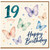 19th Birthday Card, Happy Birthday Butterfly Card