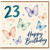 23rd Birthday Card, Happy Birthday Butterfly Card