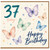 37th Birthday Card, Happy Birthday Butterfly Card