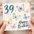 39th Birthday Card, Today Happy Birthday Butterfly Design