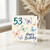 53rd Birthday Card, Today Happy Birthday Butterflies Design