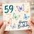 59th Birthday Card, with Butterflies and Happy Birthday Design
