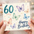 60th Birthday Card, Today Happy Birthday Butterfly Design