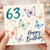 63rd Birthday Card, Happy Birthday Butterfly Card