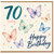 70th Birthday Card, 70 Today Happy Birthday Butterfly Card