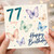 77th Birthday Card, Happy Birthday Butterfly Card for Today