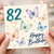 82nd Birthday Card, Happy Birthday Butterflies Card