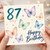 87th Birthday Card, Happy Birthday Today Butterfly Design