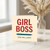 Girl Boss You Go, Lady! Congratulations Card for Her - Empowering Encouragement Card for New Job, Promotion or Achievement - Pen Illustration
