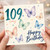 109th Birthday Card, Butterfly Happy Birthday Card
