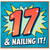 17th Birthday Card, 17 & Nailing It Comic Style Card