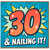 30th Birthday Card, 30 & Nailing It! Comic Style Card