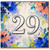 29th Birthday Card, Colourful Watercolor Floral Design