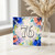 76th Birthday Card, Colourful Floral Splash Age 76 Card