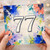 77th Birthday Card, Floral Watercolour Design