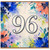 96th Birthday Card, Floral Watercolour 96 Birthday Card