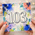 103rd Birthday Card, Watercolour Floral Design
